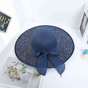 <b>Straw</b> <b>Hat</b> Women's Summer Sun <b>Hat</b> Fashion Seaside Sun protection Large Brim Shade UV protection Foldable Beach <b>Hat</b> - Product Image 4