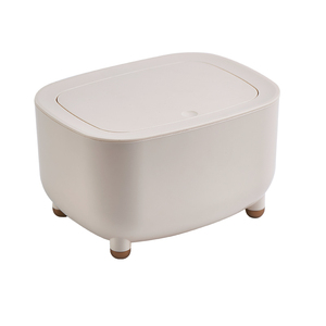 سطح المكتب الصحافة نوع علبة مهملات الإبداعية المنزلية متعددة الوظائف علب قمامة صغيرة مع غطاء مكتب سلة التخزين - Product Image 2