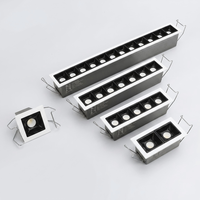 Lampe encastrée à grille en aluminium, simple ou multi-têtes, éclairage haute luminosité, LED COB dimmable pour l'Australie