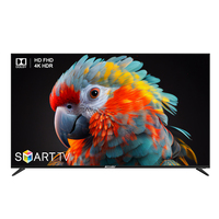 KUAI TV pintar besar 85 inci 4K, TV pintar lampu latar LED layar datar TV pintar 85 inci 4K