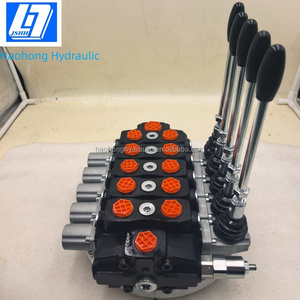 90升/分钟5阀芯手动液压分段方向控制阀液压分配器 - Product Image 4