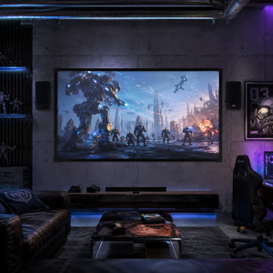 Écran de projection en alliage d'aluminium à cadre fixe PET Crystal 4K ALR 16:9 72-200 pouces Ultra Short Throw UST à contraste élevé pour cinéma maison - Product Image 4