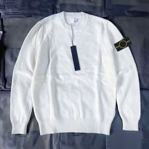Pull tricoté classique vintage en coton 100% pour homme, style décontracté, collection 2026, vente en gros de luxe - Product Image 2