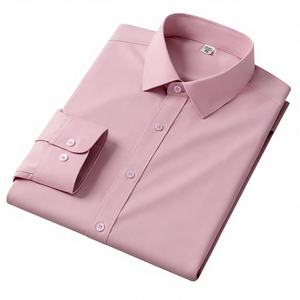Camisas de Manga Larga ModaL de Alta Calidad y Lujo <span class=keywords><strong>para</strong></span> <span class=keywords><strong>Hombre</strong></span>, <span class=keywords><strong>Ropa</strong></span> Formal de Negocios en Color Sólido - Product Image 5