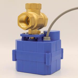 Válvula de Bola Miniatura de Cobre de Alto Torque DN15 y DN20 de Tres Vías, 5V 12V 24V 220V, para Agua, Gas y Aceite, Personalizable OEM - Product Image 4