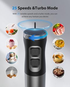 Shaft Length of Hand Blender 30cm 300mm Stick Length Blender Large Manual Juice Big Stick Immersion Hand Blender 1000w - Product Image 2