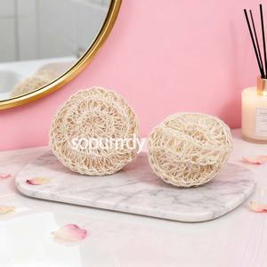 ลูกบอลขัดผิวอาบน้ำใยไซซอลธรรมชาติ 100% ผลิตจากพืช สำหรับขัดผิวกาย พร้อมโลโก้สั่งทำ - Product Image 5