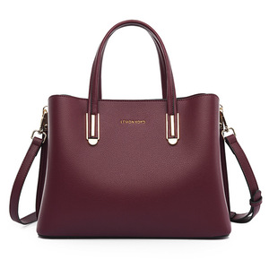 Sac à main élégant pour femmes, aspect cuir souple, grande capacité, sac fourre-tout polyvalent, sac quotidien - Product Image 2