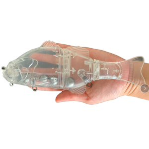 Leurre Artificiel Rigide Jackall Ganterel Midwater Grande Taille 20cm 135g, Type Swim Bait pour Morue, en ABS, avec Hameçons pour Lac et Rivière, Non Peint, avec Boucle de Lestage - Product Image 1