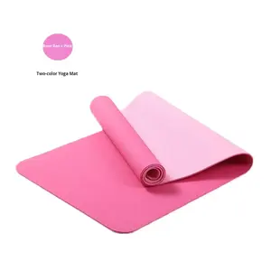 Alfombrillas de Yoga TPE al por Mayor, Tapete de Meditación Antideslizante, Plegable, Alfombrilla de Gimnasia Suave, Absorbente de Impactos, Fácil de Limpiar, Equipo Deportivo - Product Image 3