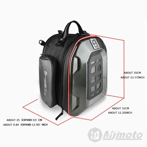 Sac de siège arrière multifonctionnel pour moto, sacs de rangement pour casque de Motocross, pour lumières LED, sac à dos étanche à capacité extensible pour hommes - Product Image 2