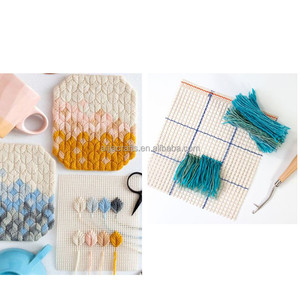 Tapis de fabrication de tapis de crochet de loquet de 100x150cm, <span class=keywords><strong>toile</strong></span> vierge de maille d'accrochage de tapis - Product Image 6
