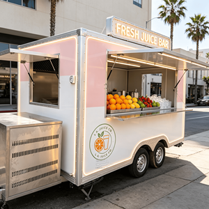 Food Truck à Bubble Tea, Remorque de Concession de Jus, Chariot Alimentaire Mobile, Food Truck Commercial avec Fenêtre de Service, Camion de Jus pour Entreprise - Product Image 2
