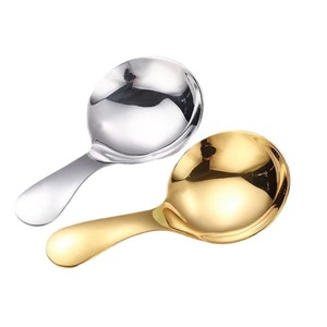 Mini cuchara de acero inoxidable, cuchara redonda pequeña para postre, helado, leche en polvo, café para niños, cuchara de té - Product Image 4