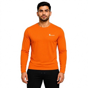 <b>Mens</b> Lightweight Breathable <b>Long</b> <b>Sleeve</b> <b>T</b> <b>Shirts</b> Jersey Crew Neck Full <b>Sleeve</b> 100% Cotton Eco-Friendly Quick Dry Regular Fit - Product Image 1