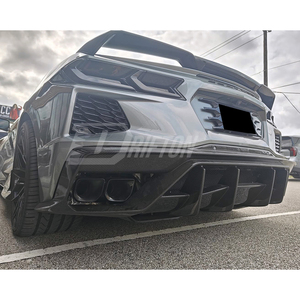 Diffuseur arrière en fibre de carbone sèche style AD DRIFTON Corvette pour Chevrolet Corvette C8 Stingray Z51 2020-2026 – Kit de mise à niveau à fixation par boulons - Product Image 3