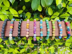 Zooying Natural Healing Stone Bead Bracelets For Women Jewelry Pulsera Mujeres Gem Stone Bracelet