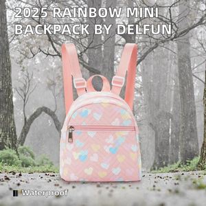 Mini mochila de cuero 2025 para mujeres y niñas, estilo piedra, material principal de PU, diseño femenino, cierre de cremallera y fo - Product Image 2