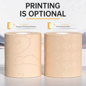 Papier toilette écologique en pulpe de bambou, logo personnalisé, style jetable, échantillon gratuit fourni - Product Image 4