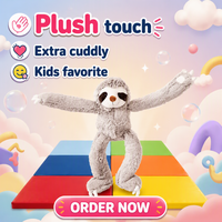 Peluche paresseux super douce en coton PP de 45 cm avec fonction anti-stress pour cadeau d'enfant - Dante