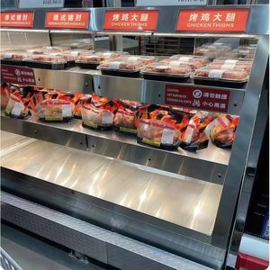 Vitrine chauffante de supermarché pour poulet rôti, réchauffeurs de viande, plateaux de charcuterie avec corps isolé - Product Image 6