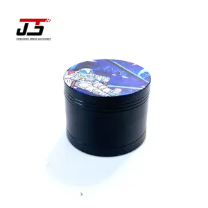 Professional 63mm Manual Smoke Four-Layer Cartoon Commercial Herb Grinder Smoking Accessories