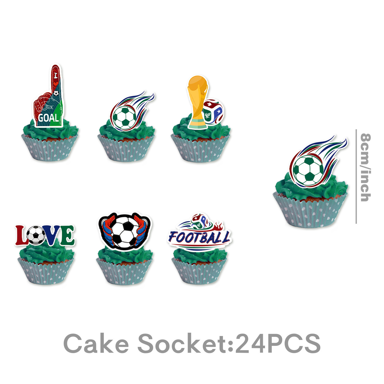 24 décorations pour cupcakes