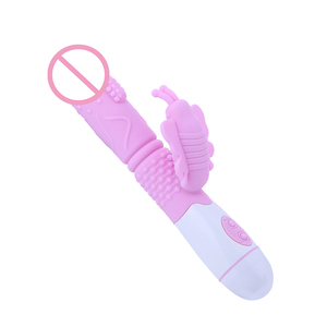 Diskon besar 30 mode G Spot <span class=keywords><strong>Vibrator</strong></span> untuk wanita Vagina masturbasi silikon kupu-kupu Dildo <span class=keywords><strong>Vibrator</strong></span> Dual Massager mainan seks - Product Image 3