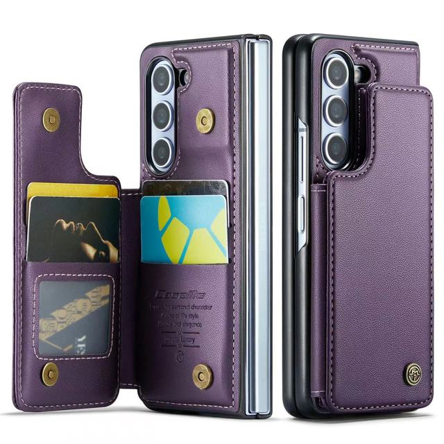 Hot Sale Business Leather Wallet Mobile Phone Case for Samsung Zfold5 Ultra S23 Case Card Holder Cover for iPhone 15