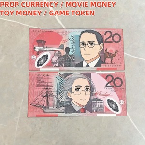 Tiền giả Úc AUD mệnh giá 20, 50, 100 đô la, chất liệu giấy, dùng làm đạo cụ phim, trang trí tiệc và đạo cụ sự kiện Úc, đồ dùng mới lạ - Product Image 3
