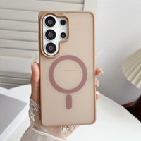 Coque de téléphone en acrylique magnétique antichoc pour Samsung Galaxy S26 S25 Ultra S24 S23 A57 A37 A18 A06 avec boîte de vente au détail – Vente en gros
