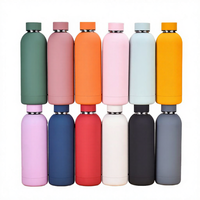Gobelet isotherme à double paroi en acier inoxydable de 500 ml avec poignée, couvercle et brosse de nettoyage, isolation thermique de 6 à 12 heures, sans BPA