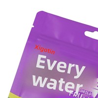 Sachet refermable vertical en plastique avec fenêtre, motif dessin animé, en aluminium, pour bonbons, lait, gelée, aliments