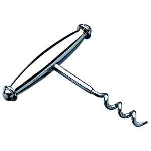 Cavatappi 'ELEGANCE' 100mm in Acciaio Inossidabile, Set Apribottiglie con Logo Personalizzabile - Product Image 1