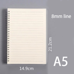 Wholesale Cheap <strong>Plastic</strong> PP <strong>Cover</strong> B5 <strong>Notebook</strong> Transparent Waterproof <strong>Cover</strong> Journal School Student Note Book - Product Image 4