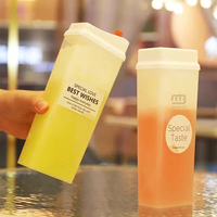 Bouteilles de jus en plastique PP de marque privée 400ml en gros bouteille de boisson d'eau vide unique transparente pour café de jus
