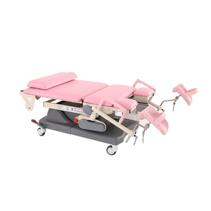 Lit obstétrique électrique haut <span class=keywords><strong>de</strong></span> gamme, fauteuil gynécologique avec changement automatique <span class=keywords><strong>de</strong></span> draps, design ergonomique, roulettes silencieuses - Product Image 1