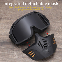 Masque de protection contre le vent pour la chasse en plein air, lunettes de vélo HD, lunettes de moto, lunettes de soleil de protection UV pour l'été