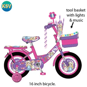 Hot Selling Premium Quality Multi Color Training Cycle New Model Girls Flower Princess Pink Bike Kid Toys Bicycle