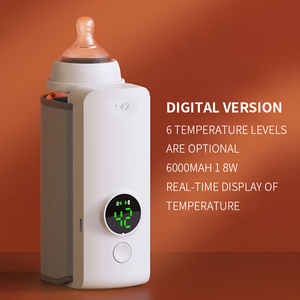 Calentador de Biberones Portátil con Alimentación USB, Pantalla Digital, Control Inteligente de Temperatura, Calentador de <span class=keywords><strong>Leche</strong></span> Constante, Ideal para Viajes - Product Image 1