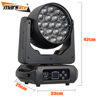 Marslite 19x15W Zoom Wash LED Moving Head Bühnenscheinwerfer DMX Moving Head Wash für DJ Disco Hochzeit Party