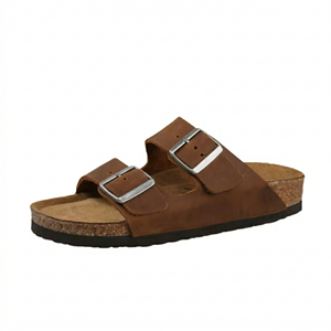 Sandalias Estilo <span class=keywords><strong>Arizona</strong></span> de Cuero Vacuno de Primera Calidad con Logotipo Personalizado OEM, Plantilla de Corcho Premium, Directo de Fábrica, para Hombre y <span class=keywords><strong>Mujer</strong></span> - Product Image 2