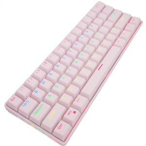 Tùy Chỉnh RGB Màu Xanh Chuyển Đổi Có Dây Chiếu Sáng Hot-Swappable Chia Bàn Phím Cơ Khí 61 Phím Không Thấm Nước Chơi Game Văn Phòng Sử Dụng Mới - Product Image 4