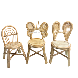 Silla Infantil de Ratán Hecha a Mano Estilo Vintage, Asiento para Niños para Fiestas de Cumpleaños y Fotografía, Precio Accesible - Product Image 4