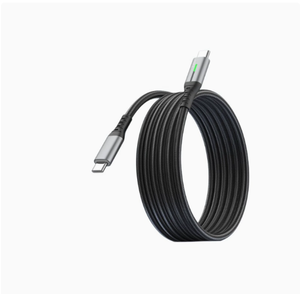Câble de charge rapide 240W double Type-C 5A/6A avec indicateur LED, conducteur <span class=keywords><strong>en</strong></span> cuivre pur, gaine <span class=keywords><strong>en</strong></span> nylon pour téléphones mobiles Android - Product Image 2
