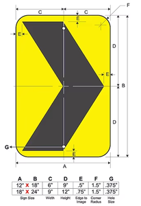 Chevron Traffic Sign Boards Señal DE SEGURIDAD Aluminio Fluorescente Italia Custom Philippine Road Signs - Product Image 4