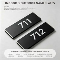 Plaques en acrylique découpées au laser, numéros de maison extérieurs personnalisés de qualité supérieure pour la signalisation publicitaire et l'éclairage