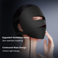 Masque facial LED portable en silicone à ondes de 660 nm et 850 nm, directement de l'usine