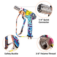 Pistolet de laveuse en plastique haute pression de nouvelle condition avec poignée confortable baguette de remplacement de l'équipement de nettoyage de lavage de voiture