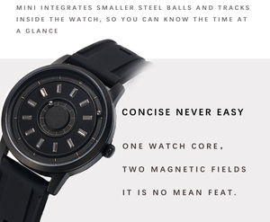 Envío Directo E040 EUTOUR <span class=keywords><strong>Reloj</strong></span> Magnético para Hombre con Dos <span class=keywords><strong>Esferas</strong></span>, Aleación Magnetizada, PVD, Unibody - Product Image 4